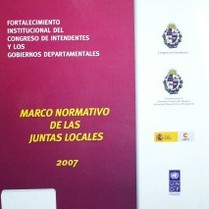 Marco normativo de las Juntas Locales