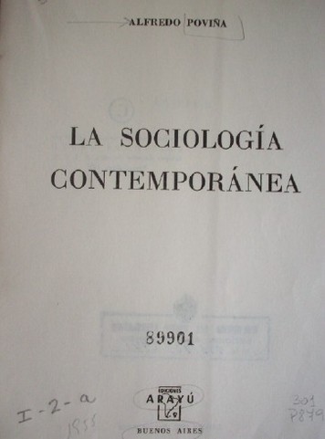 La sociología contemporánea