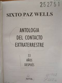 Antología del contacto extraterrestre : 33 años después