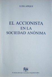 El accionista en la Sociedad Anónima