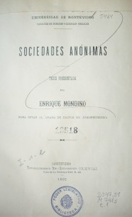 Sociedades anónimas