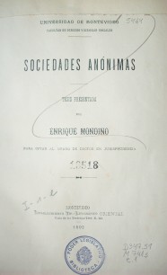 Sociedades anónimas