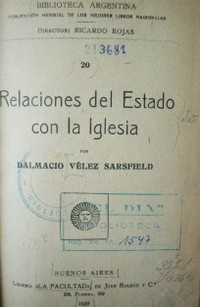 Relaciones del Estado con la Iglesia