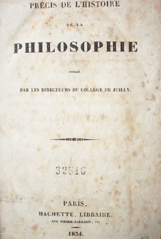 Précis de l'histoire de la philosophie