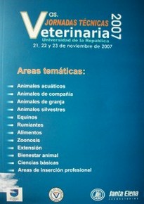 Jornadas Técnicas [Veterinarias] (5as.)