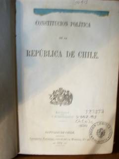 Constitución política de la República de Chile