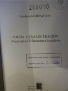 Poesia y transcreación: Abordajes a la literatura brasileña.
