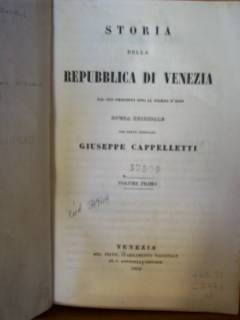 Storia della Repubblica di Venezia dal suo principio sino al giorno d'oggi