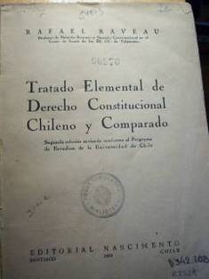 Tratado elemental de derecho constitucional chileno y comparado