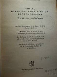 Chile, hacia una Constitución Contemporánea