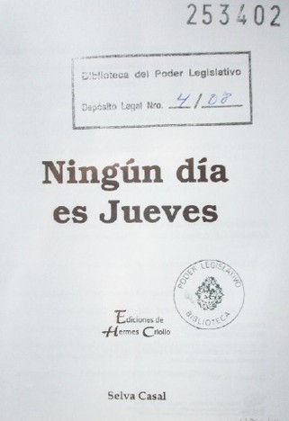 Ningún día es jueves