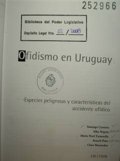 Ofidismo en Uruguay