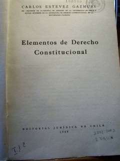 Elementos de Derecho Constitucional