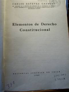 Elementos de Derecho Constitucional