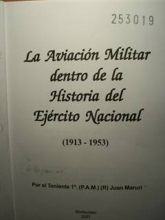 La Aviación Militar dentro de la Historia del Ejército Nacional (1913-1953)