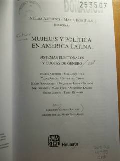 Mujeres y política en América Latina : sistemas electorales y cuotas de género