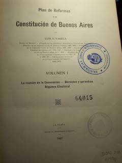 Plan de Reformas a la Constitución de Buenos Aires