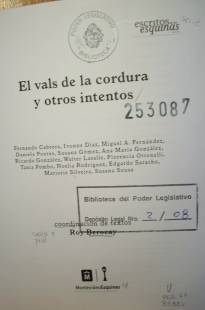 El vals de la cordura y otros intentos