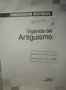 Vigencia del Artiguismo: coordinador histórico