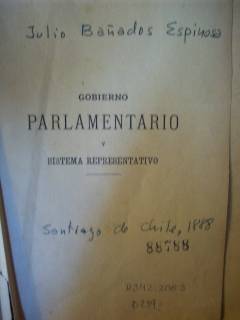 Gobierno parlamentario y sistema representativo