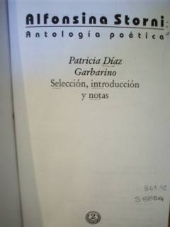 Alfonsina Storni : antología poética