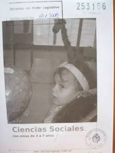 Ciencias Sociales : con niños de 3 a 7 años