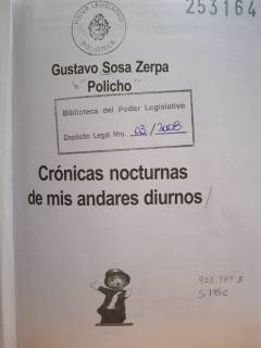Crónicas nocturnas de mis andares diurnos