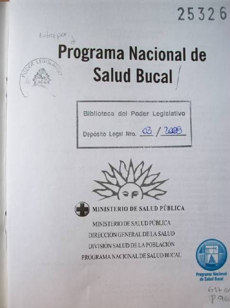 Programa nacional de salud bucal