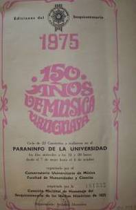 150 años de música uruguaya