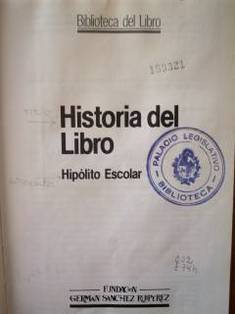 Historia del Libro