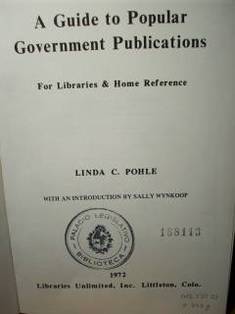 A guide to popular government publications : for libraries and home reference.