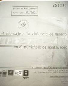 El abordaje a la violencia de género en el municipio de Montevideo