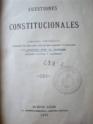 Cuestiones constitucionales