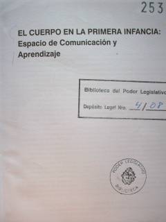 El cuerpo en la primera infancia : espacio de comunicación y aprendizaje