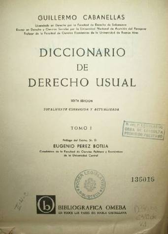 Diccionario de Derecho Usual