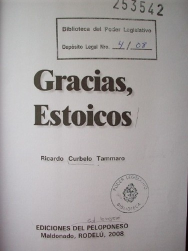 Gracias, estoicos