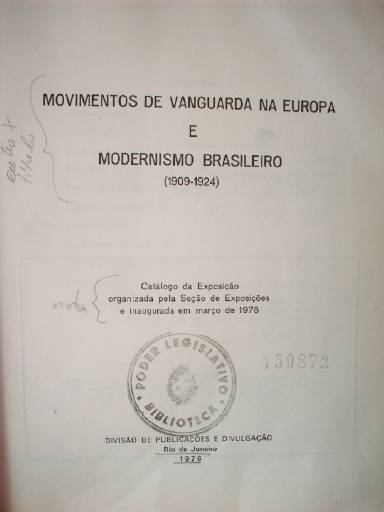 Movimentos de vanguarda na europa e modernismo brasileiro (1909-1924)