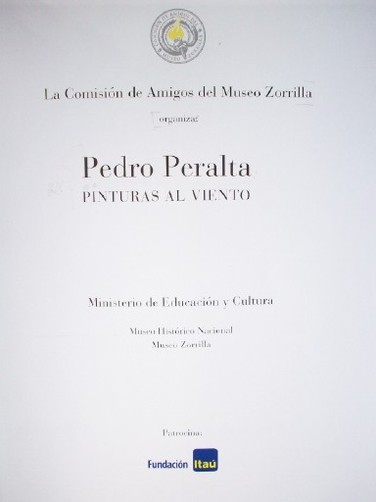 Pedro Peralta : pinturas al viento