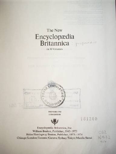 The new Encyclopaedia Britannica : Propaedia : [outline of knowledge]