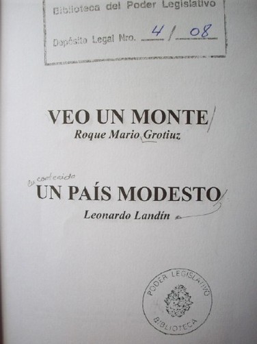 Veo un monte