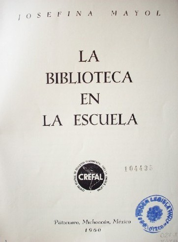 La biblioteca en la escuela