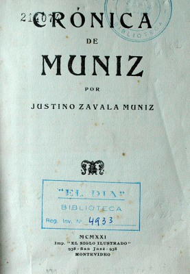 Crónica de Muniz