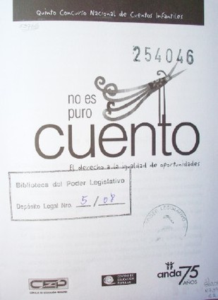 No es puro cuento : el derecho a la igualdad de oportunidades