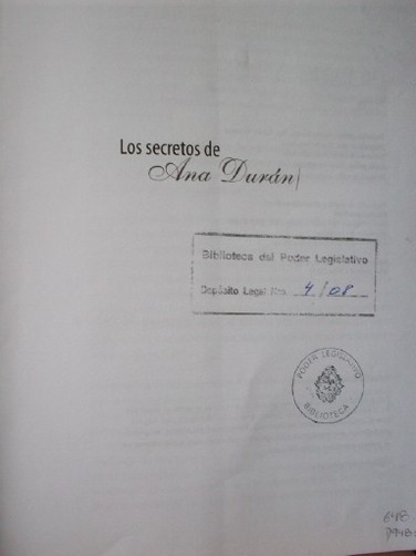 Los secretos de Ana Durán