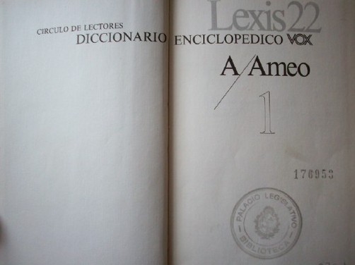 Lexis 22 Vox : diccionario enciclopédico
