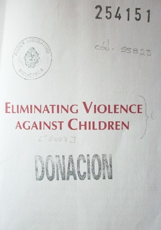 Eliminating violence against children