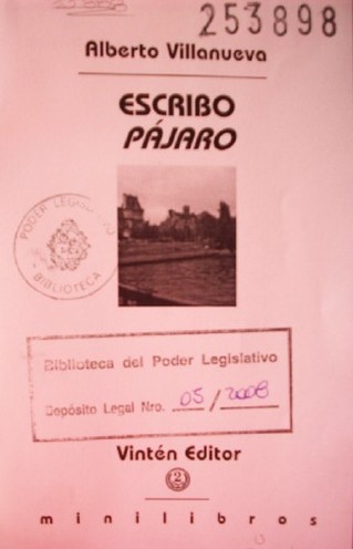 Escribo pájaro