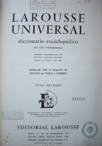 Larousse Universal : diccionario enciclopédico