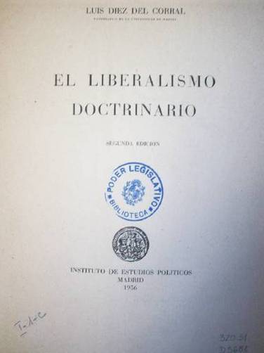 El liberalismo doctrinario