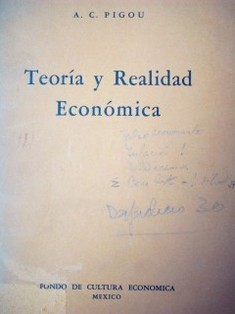 Teoría y realidad económica